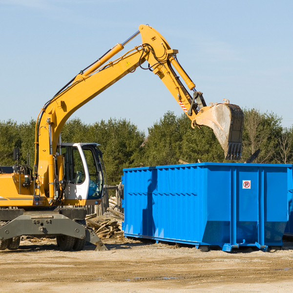 can i choose the location where the residential dumpster will be placed in Mount Nebo West Virginia